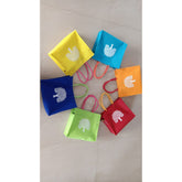 Printed Jute Bag for Return Gifts, Wedding Gifts Lunch Bag Multicolor Gifts